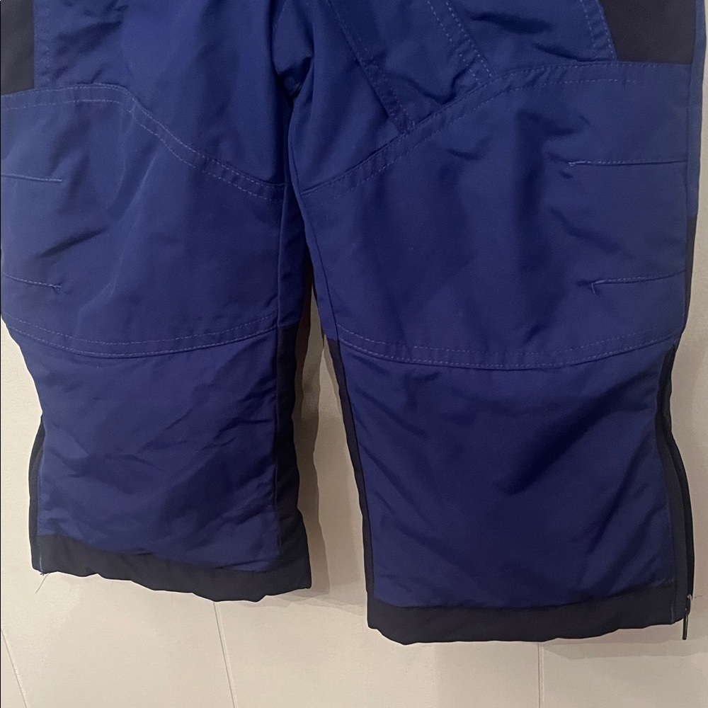L.L. Bean Blue and Black Toddler Snowsuit Hooded One-Piece (2T) - Picture 4 of 8